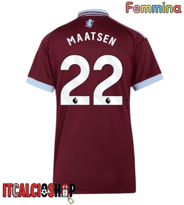 Aston Villa Ian Maatsen #22 Prima Maglia Femmina 2026-27 Manica Corta